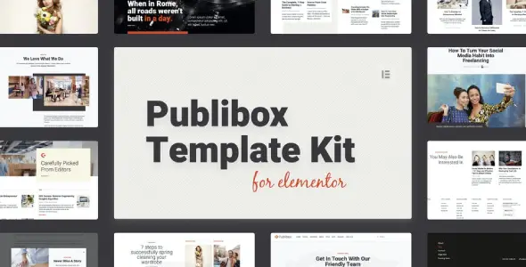 Publibox – Blog & Magazine Elementor Template Kit